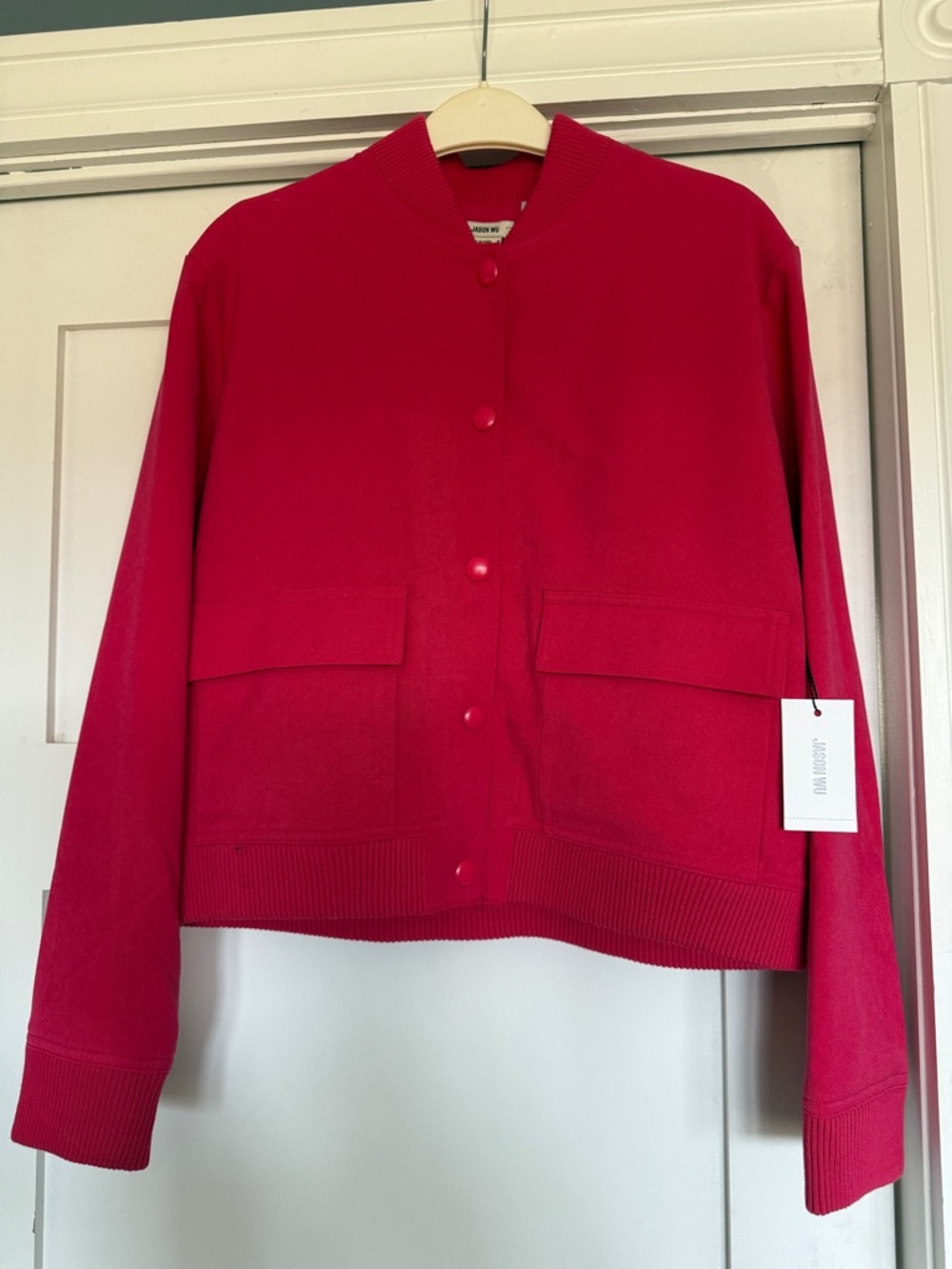 Vibrant Pink Bomber Jacket